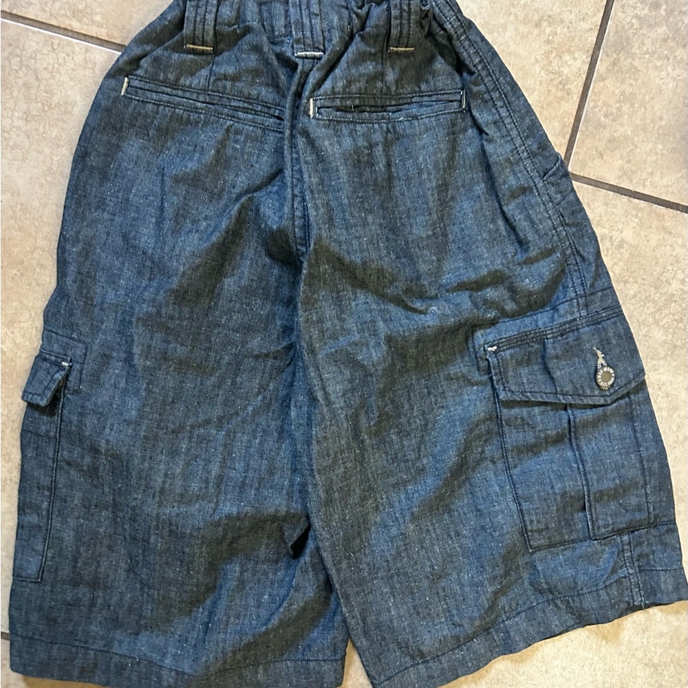 Boys Gap Dark Denim Cargo Shorts